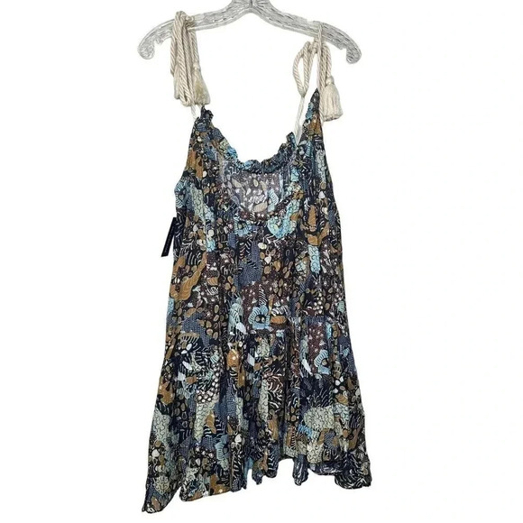NWT Ulla Johnson TRULA Mini Cover up Dress Cotton Blend Batik Size Medium New - Picture 9 of 11